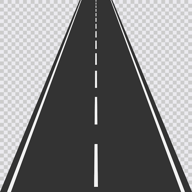 Winding Road with White Dashed Lines on Transparent Background | Jiffy ...