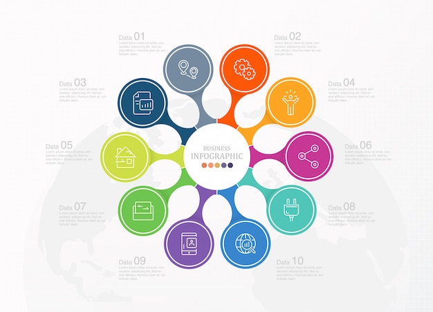 Vibrant Infographic Design with Colorful Circular Elements | Jiffy Designs