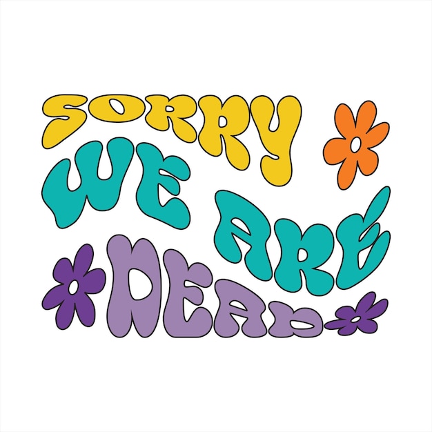 Vibrant Retro Floral Typography in Playful Colors | Jiffy Designs