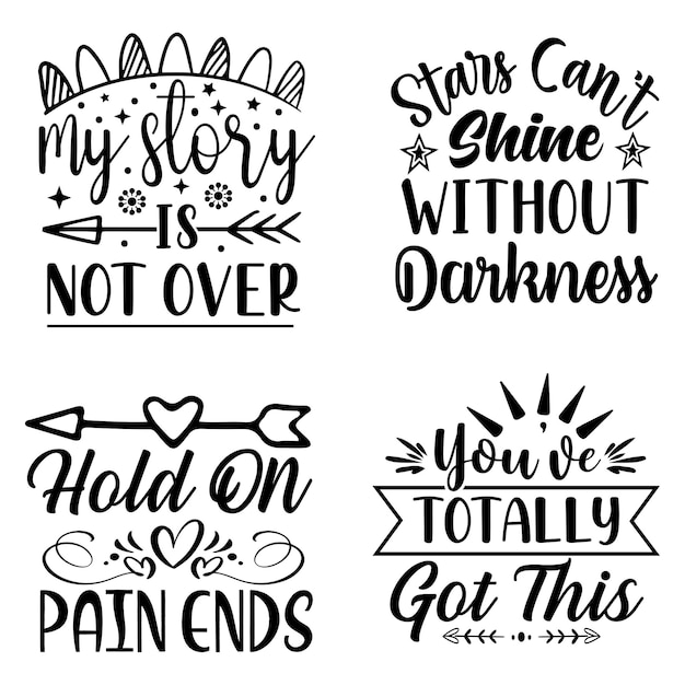 Inspiring Motivational Quotes with Stylized Lettering and Illustrations ...