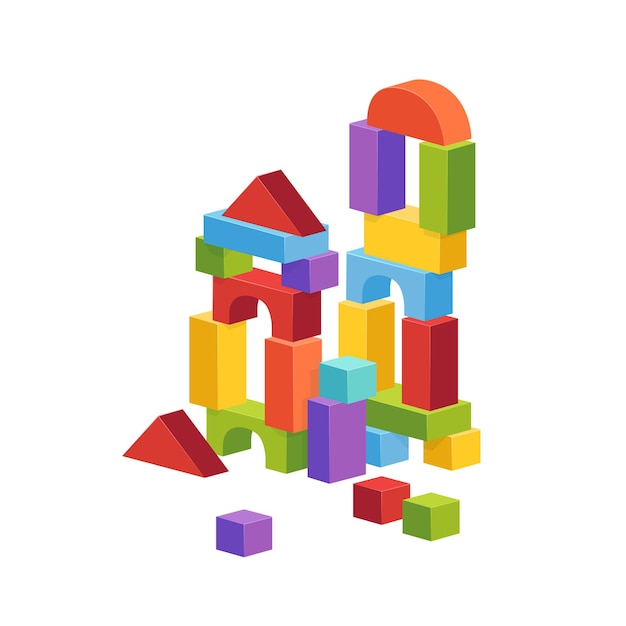 Vibrant Building Blocks Construct Colorful Structures | Jiffy Designs
