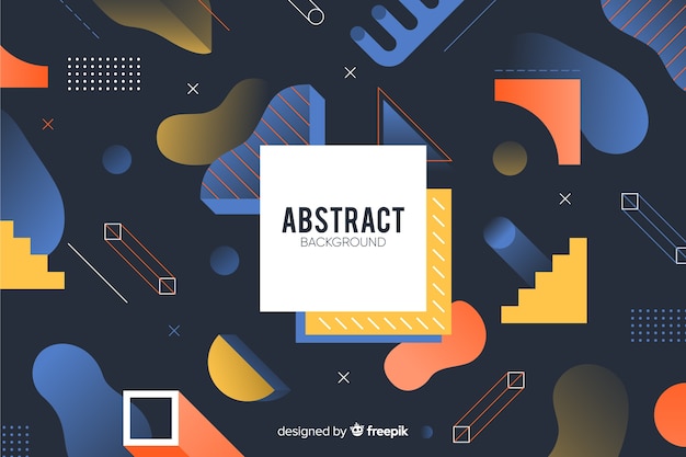 Vibrant Geometric Shapes in Dynamic Abstract Composition | Jiffy Designs