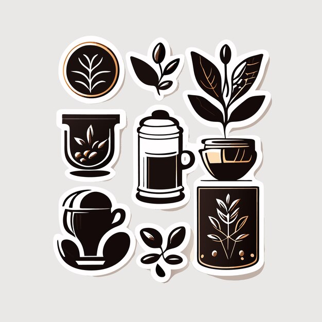 Captivating Collection of Botanical-Inspired Icons and Illustrations ...