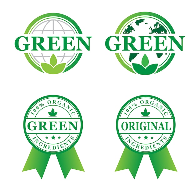 Vibrant Green Eco-Friendly Logos with Leaf Emblems | Jiffy Designs