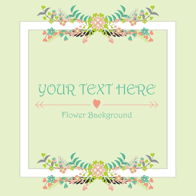 Vibrant Floral Frame with Customizable Text | Jiffy Designs