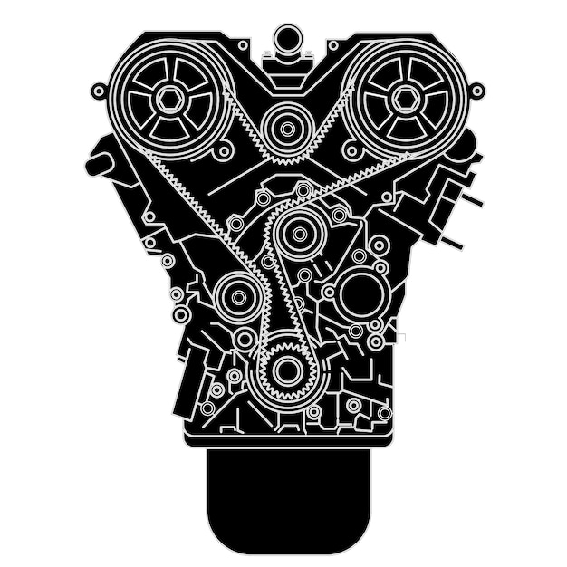 Intricate Mechanical Heart: A Captivating Engine Illustration | Jiffy ...