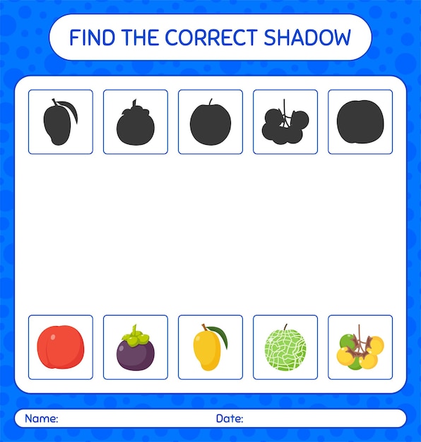 Matching Shadows of Vibrant Fruit Silhouettes | Jiffy Designs