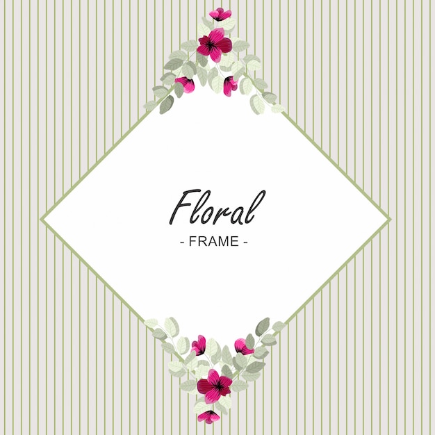 Vibrant Floral Frame with Delicate Blooms | Jiffy Designs