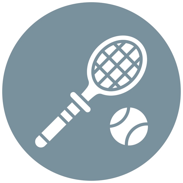 Iconic Tennis Racket and Ball Silhouette | Jiffy Designs