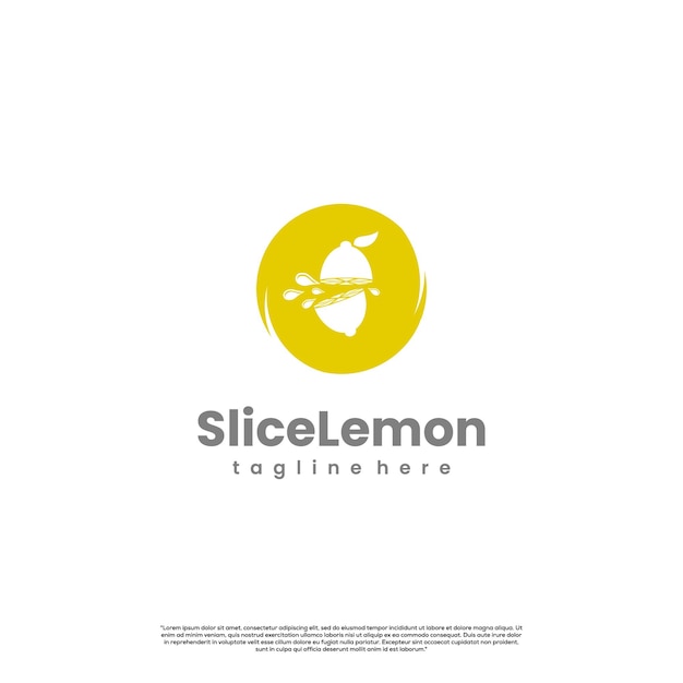 Vibrant Lemon Slice Logo with Minimalist Design | Jiffy Designs