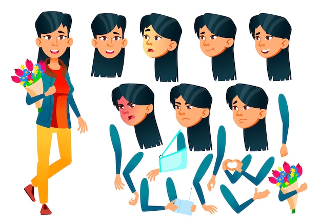 Vibrant Floral Collection with Expressive Character Poses | Jiffy Designs