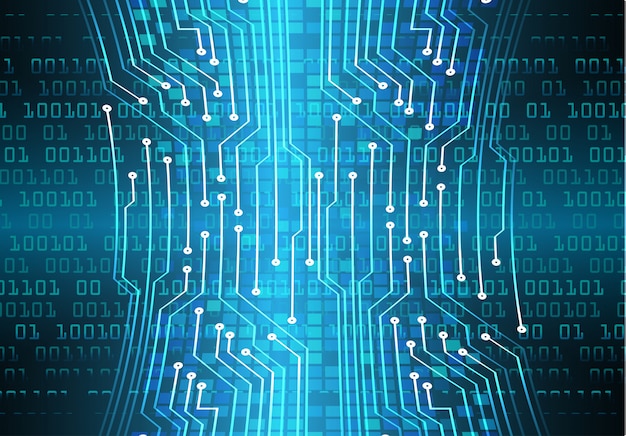Captivating Digital Circuit Board with Binary Code | Jiffy Designs