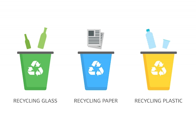 Vibrant Recycling Bins for Glass, Paper, and Plastic | Jiffy Designs