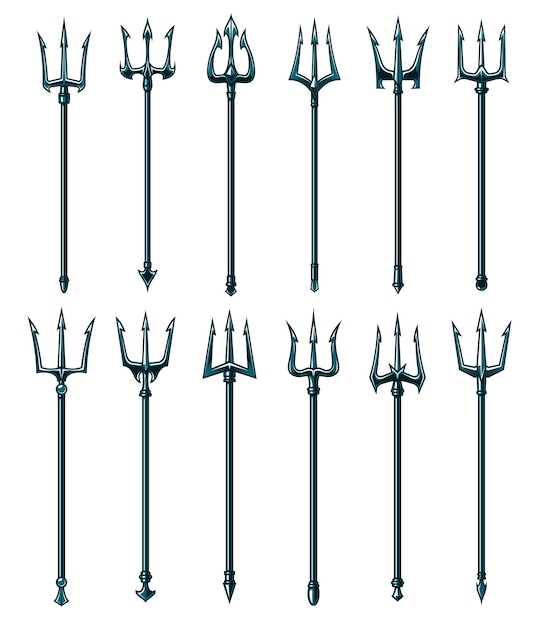 Diverse Collection of Elegant Trident Weapon Designs | Jiffy Designs