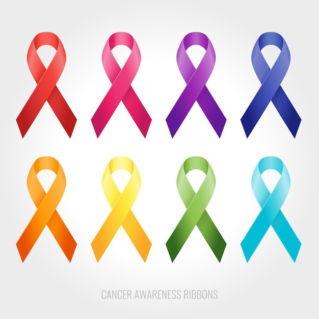 Vibrant Cancer Awareness Ribbons in Diverse Colors | Jiffy Designs