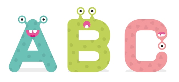 Whimsical Alphabet Letters with Playful Monster Designs | Jiffy Designs