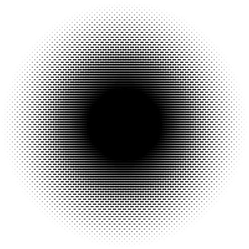 Halftone Element. Abstract Geometric Graphic With Half-Tone Pattern ...