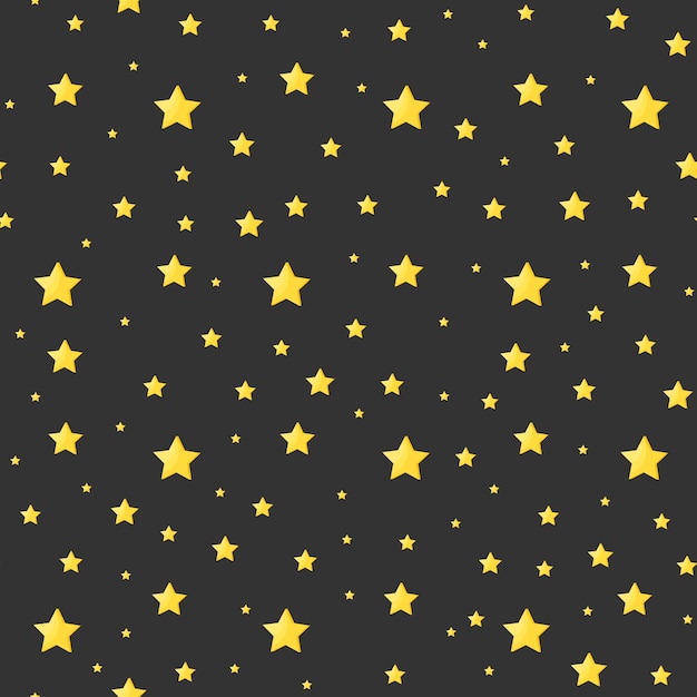 Enchanting Starry Night Sky with Gleaming Golden Stars | Jiffy Designs