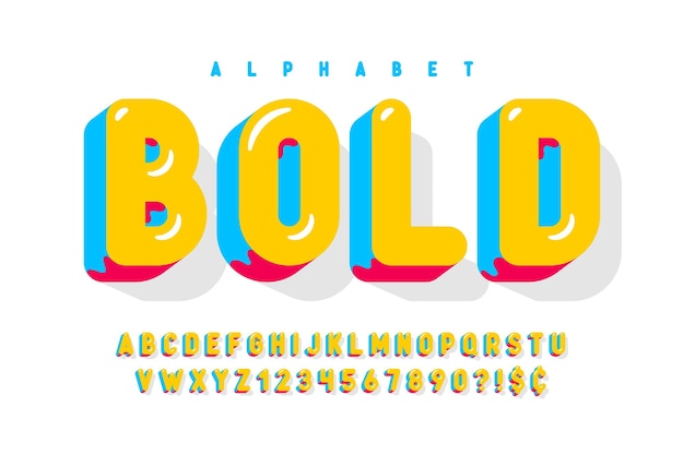 Vibrant and Playful Alphabet Typography Design | Jiffy Designs