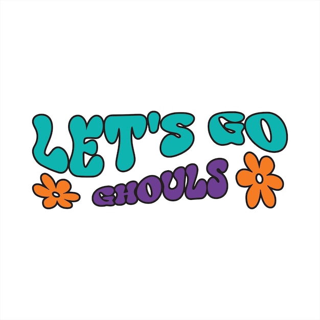 Vibrant Retro-Inspired Lettering with Colorful Flowers | Jiffy Designs