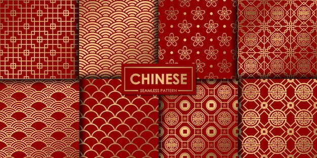 Captivating Collection of Iconic Chinese Seamless Patterns | Jiffy Designs