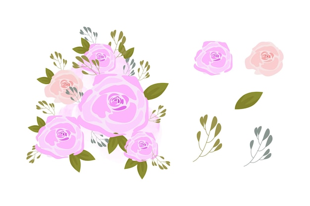 Delicate Floral Bouquet with Pastel Pink Roses | Jiffy Designs