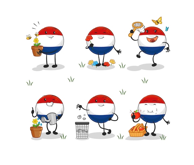 Playful Collection of Dutch-Inspired Illustrated Characters | Jiffy Designs