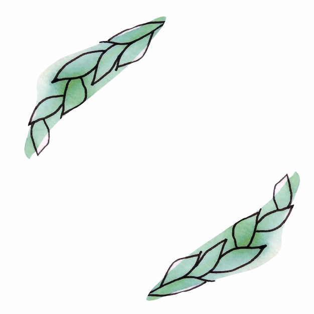 Elegant Mint Green Leaf Shapes in Flowing Design | Jiffy Designs