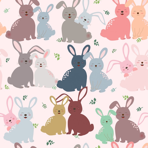 Adorable Bunny Rabbit Pattern with Floral Accents | Jiffy Designs