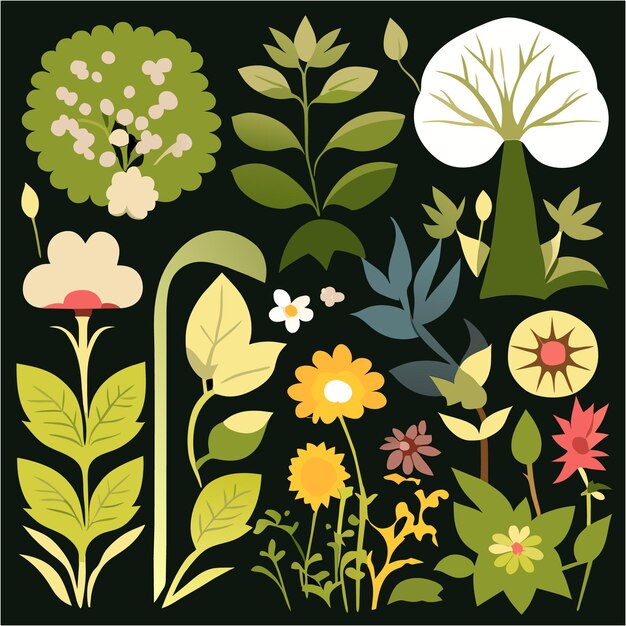 Vibrant Botanical Motifs in Earthy Tones | Jiffy Designs