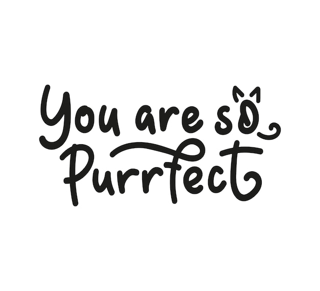 Whimsical Feline Affirmation with Playful Lettering | Jiffy Designs