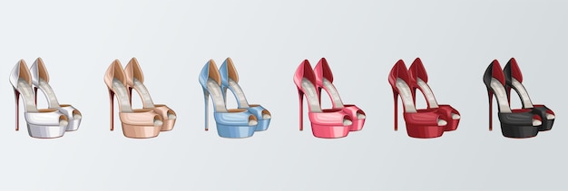Glamorous High Heels in Vibrant Colors and Styles | Jiffy Designs
