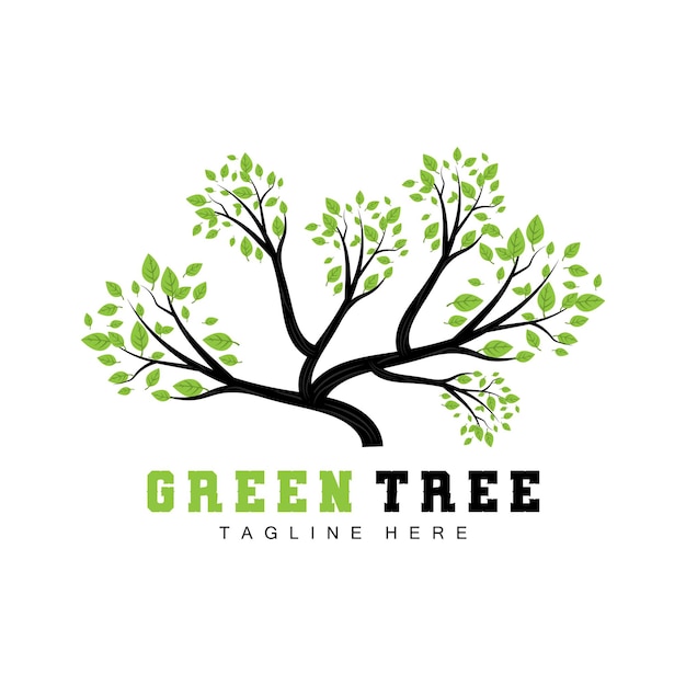 Vibrant Green Tree with Lush Foliage and Tagline | Jiffy Designs