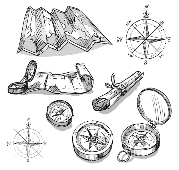 Rugged Wilderness Exploration: A Compass of Adventure | Jiffy Designs