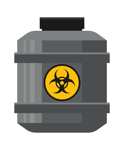 Biohazard Symbol Encased in Sturdy Container | Jiffy Designs