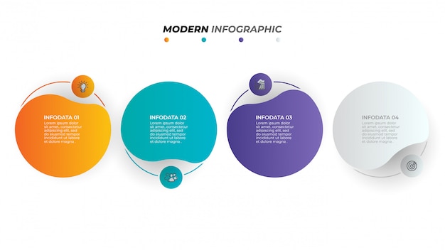 Vibrant Infographic Elements with Minimalist Circular Designs | Jiffy ...