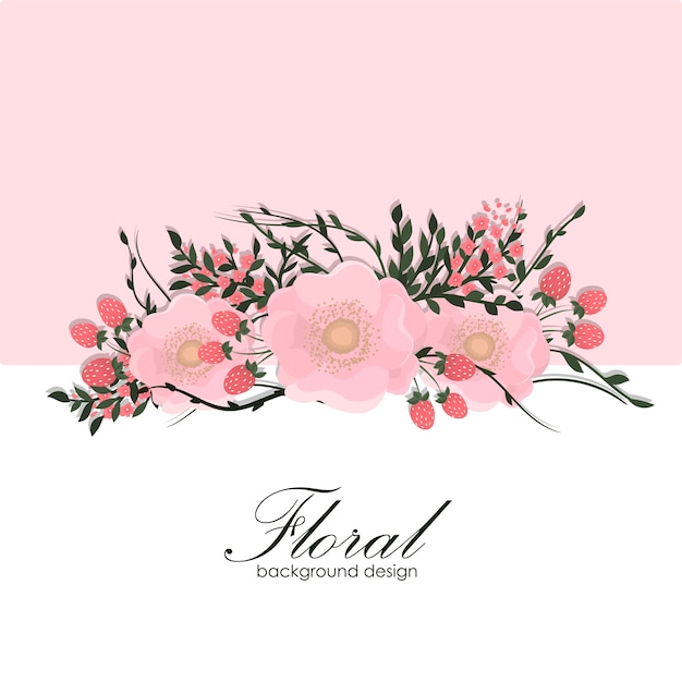 Elegant Pink Floral Arrangement with Cursive Text | Jiffy Designs