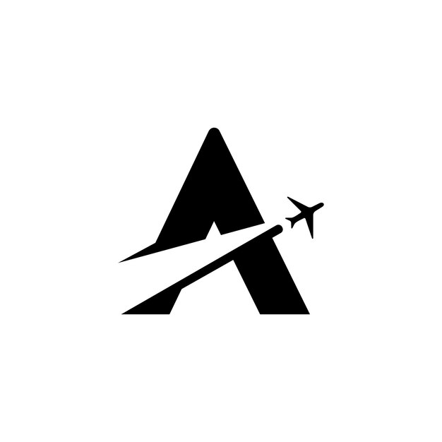 Sleek Monogram with Soaring Jet Silhouette | Jiffy Designs