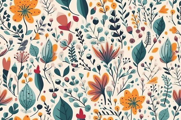 Vibrant Floral Garden: A Captivating Botanical Tapestry | Jiffy Designs