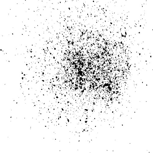 Black Ink Paint Splatter On White Background Spray Paint Abstract ...