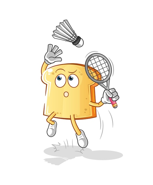 Cheerful Shuttlecock Character Holding Badminton Racket | Jiffy Designs