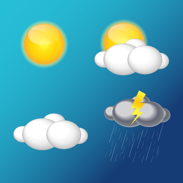 Vibrant Weather Icons for Digital Displays and Designs | Jiffy Designs