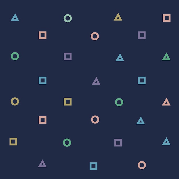 Vibrant Geometric Shapes in Playful Arrangement | Jiffy Designs