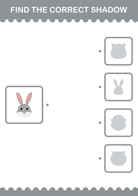 Discover the Correct Rabbit Shadow in this Playful Puzzle | Jiffy Designs