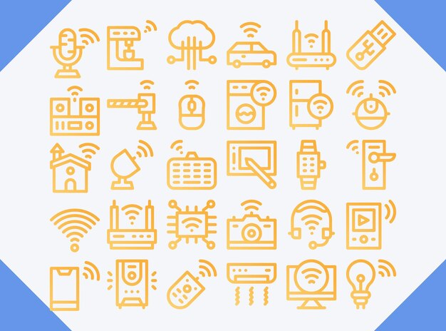 Vibrant Technological Symbols: A Visually Engaging Icon Set | Jiffy Designs