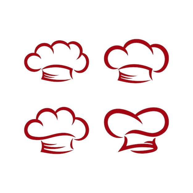 Vibrant Chef Hats: A Culinary Emblem Collection | Jiffy Designs