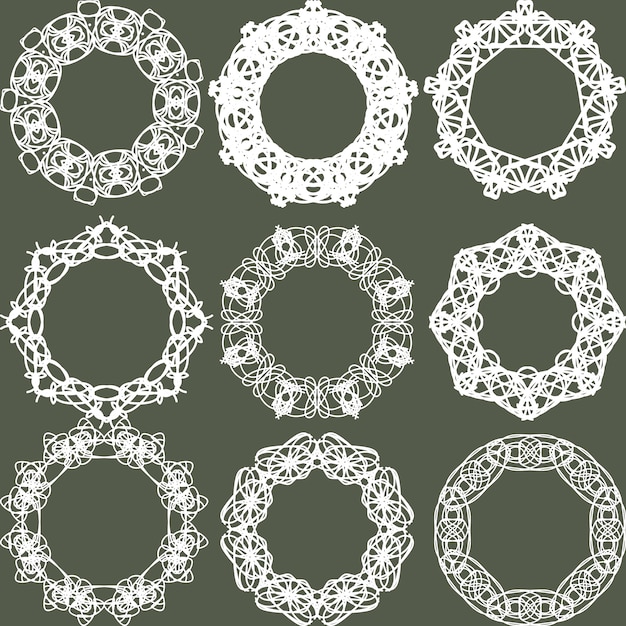 Intricate Lace Frames in Elegant Floral Patterns | Jiffy Designs