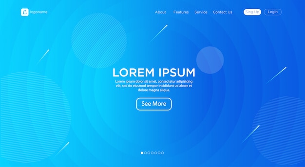 Vibrant Blue Gradient with Stylized Text and Shapes | Jiffy Designs