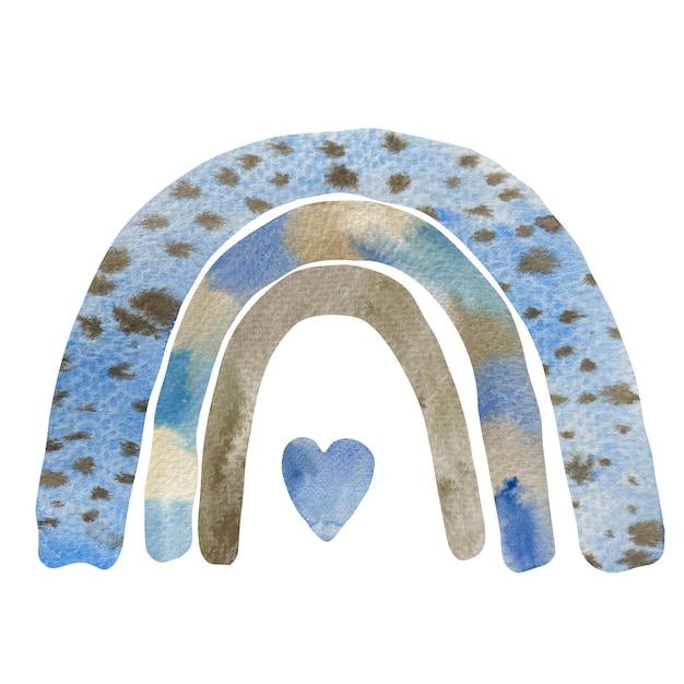 Whimsical Rainbow with Playful Heart Motif | Jiffy Designs
