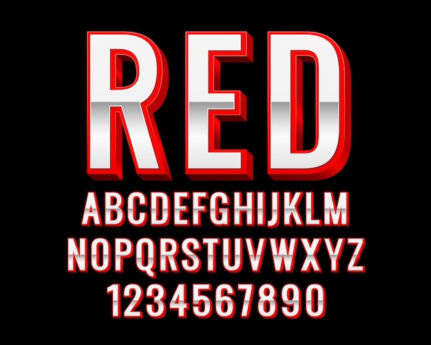 Bold and Vibrant Red Typographic Art with Numbers | Jiffy Designs